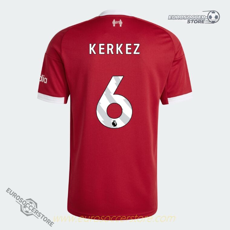 Liverpool KERKEZ 6 First Team Home Shirt for the 25-26 Season