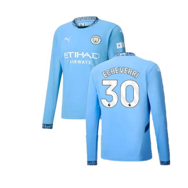 Echeverri 30 Man City Football Club Trendy Home Match Shirt