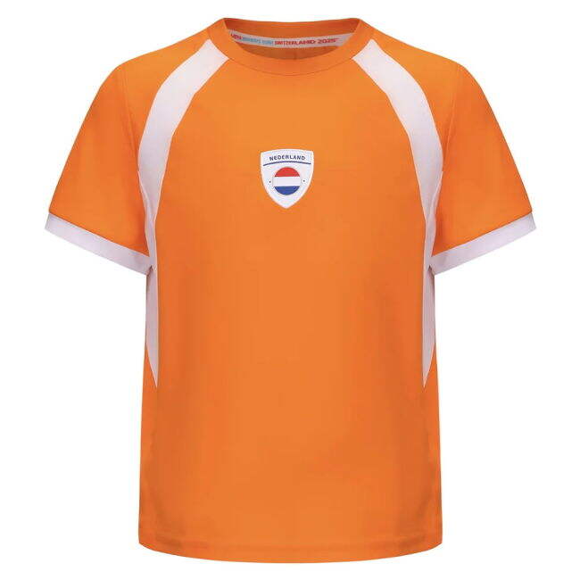Kids Original 2025-2026 Netherlands UEFA Home Jersey (Groenen 14)