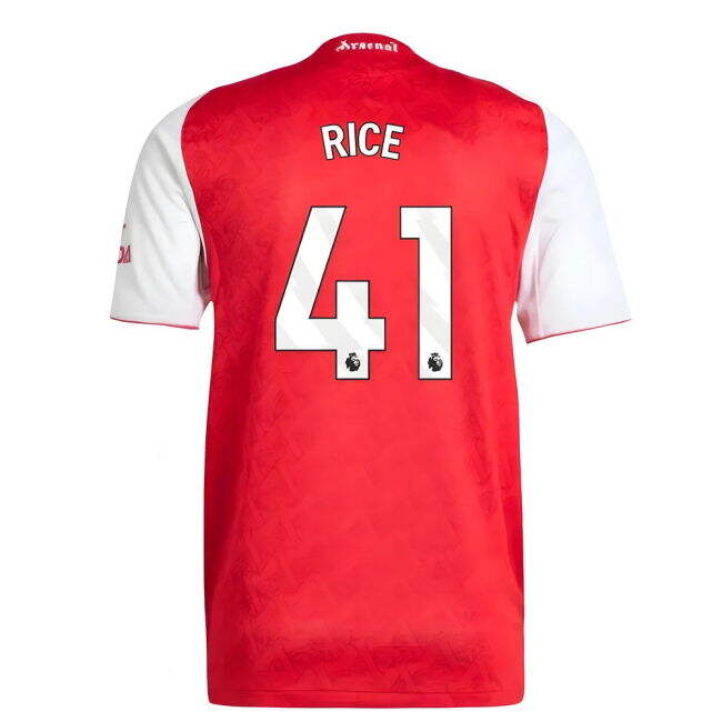 Women's 2025-2026 Arsenal Authentic Home Shirt (Rice 41)