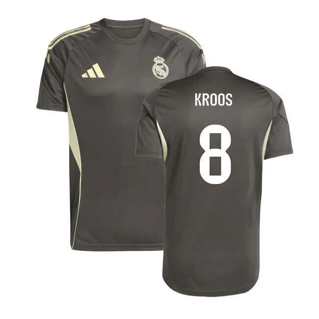2025-2026 Real Madrid Training Jersey (Utility Grey) (Kroos 8)
