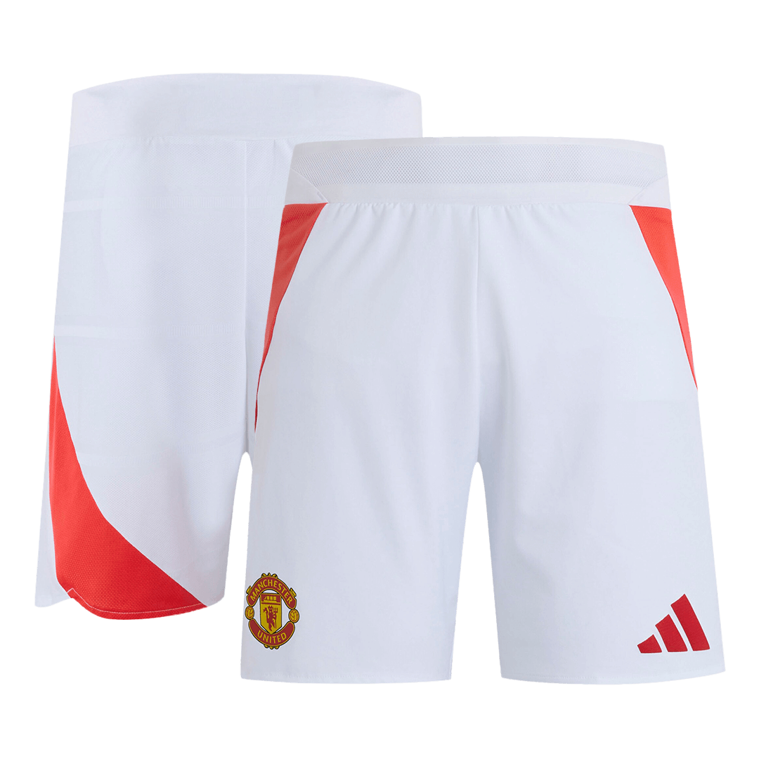 Manchester United Home Authentic Soccer Shorts