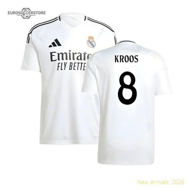 Match-ready Real Madrid Home Kroos Jersey 2024-2025 Durable