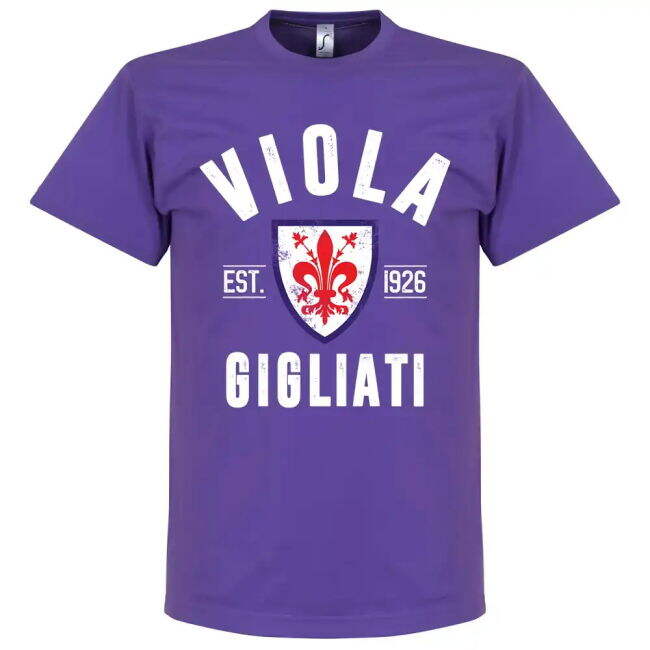 Fiorentina Match Quality Shirt Reinforced Seams Reinforced Seams