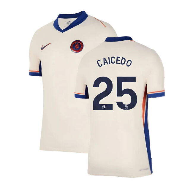 Caicedo 25 Game Replica Chelsea Away Fan Shirt (Adults)