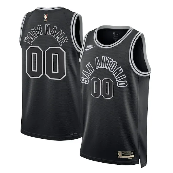 San Antonio SAS Swingman Jersey - retro Basketball - Black game-day