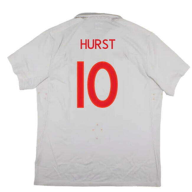 Light And Easy To Use England 2009-10 World Cup Home shirt (XL) (Very Good) (HURST 10) Cute