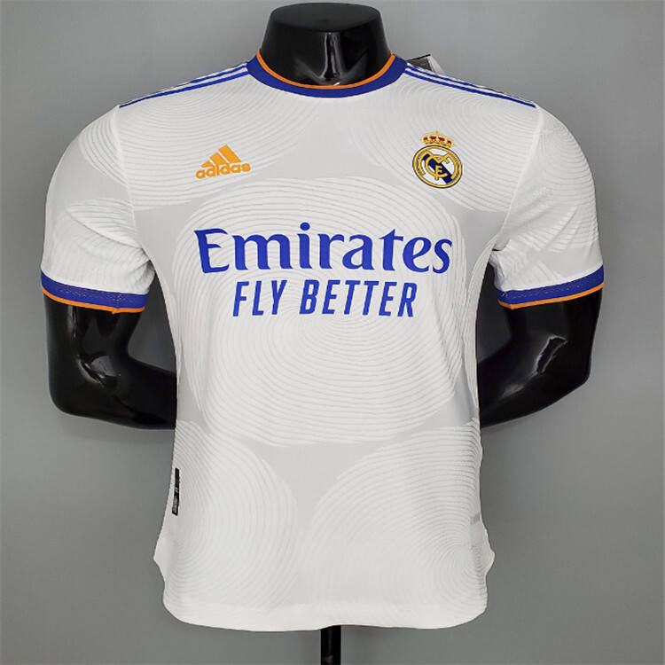 Real Madrid 21-22 Home White Soccer Jersey Football Shirt Player