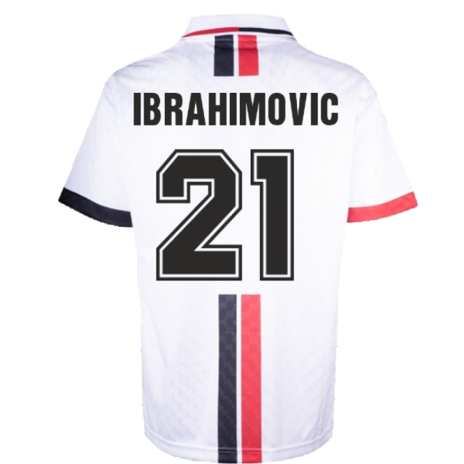 Ac Milan 1996 Away Retro Shirt (ibrahimovic 21) - Match Quality