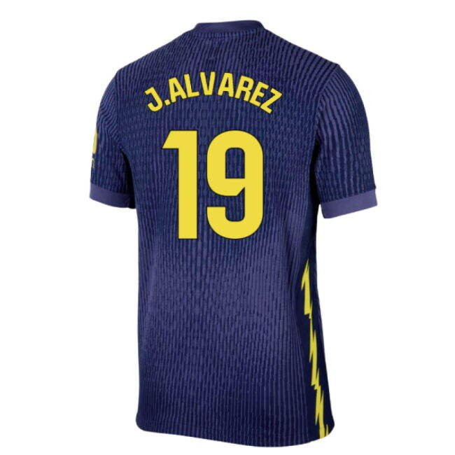 2025-2026 Atletico Madrid Authentic Away Shirt (J.Alvarez 19)