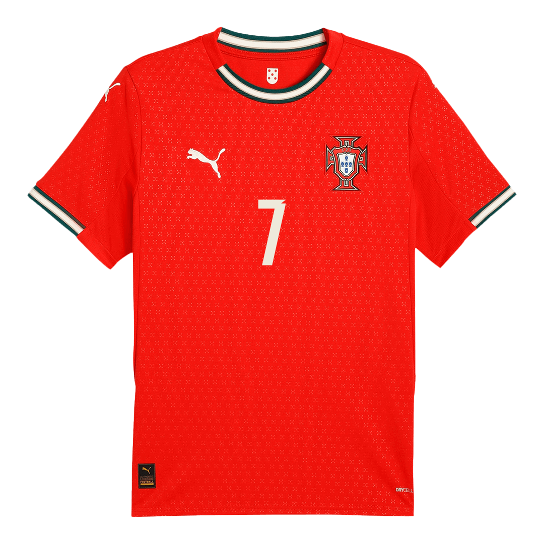 RONALDO #7 Portugal Home  Soccer Jersey 2025 Authentic Kit