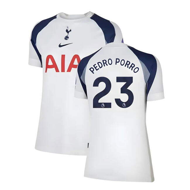 2025-2026 Tottenham Home Shirt (Womens) (Pedro Porro 23) - authenti...