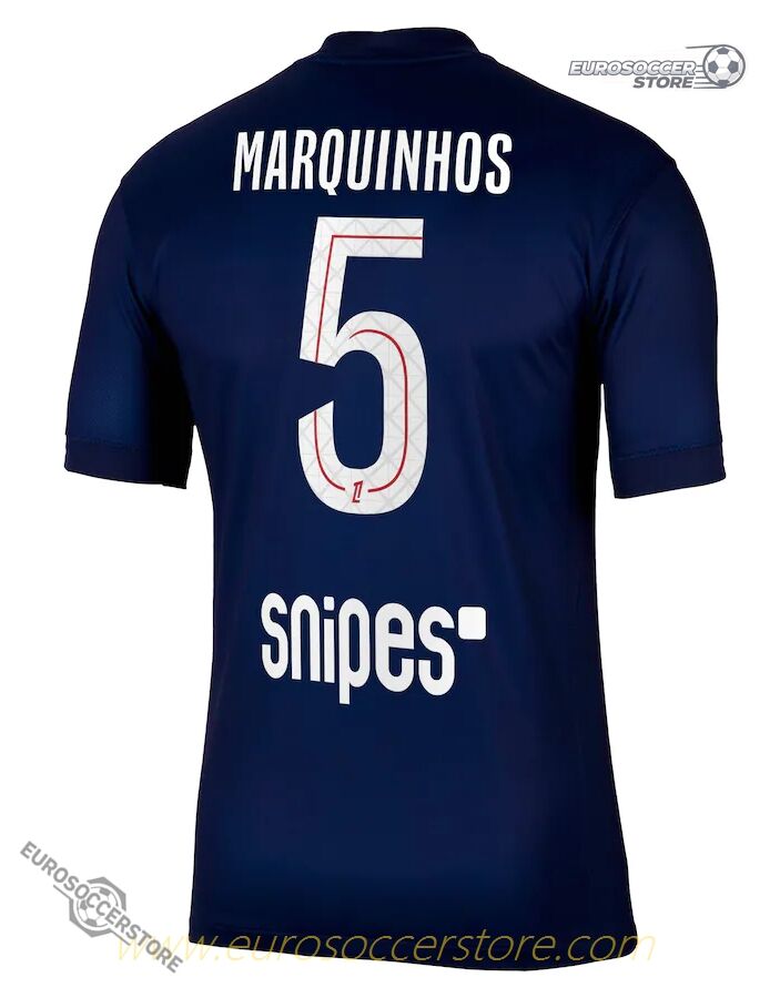 Marquinhos' No. 5 Home Jersey for PSG in the 25-26 Season