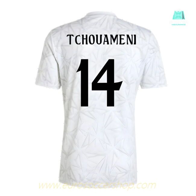 2024-2025 Real Madrid Pre-Match Shirt (White) (Tchouameni 14)