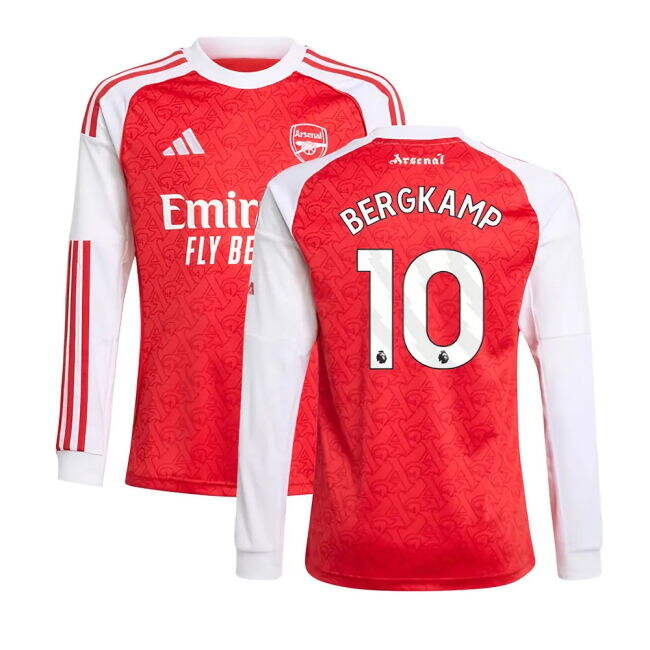 Arsenal Home Soccer Shirt 2025-20 Bergkamp 10 L M S Kids