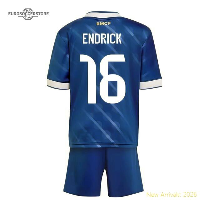 Excellent 2025-2026 Real Madrid Third Youth Kit (endrick 16)