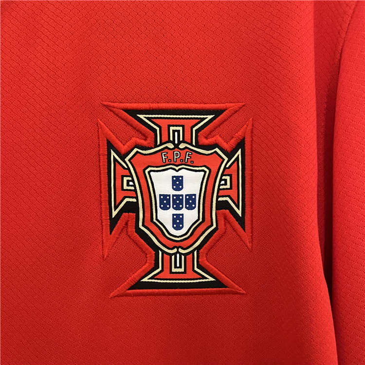 UEFA Euro 2024 Portugal Home Red Soccer Jersey Football Shirt -