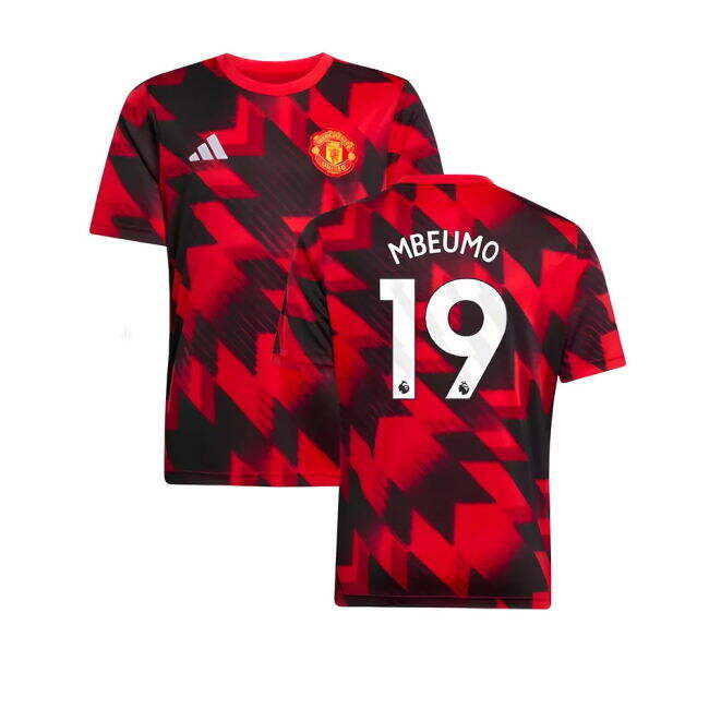 2025-20 Man Utd Authentic Home Football Shirt Mbeumo 19 M S Kids