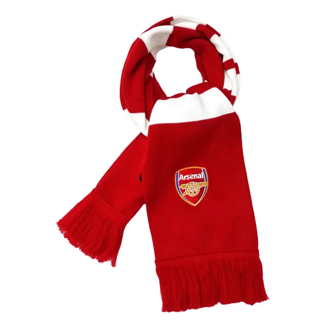 Arsenal Soccer knitting Scarf Red&White Authentic Kit