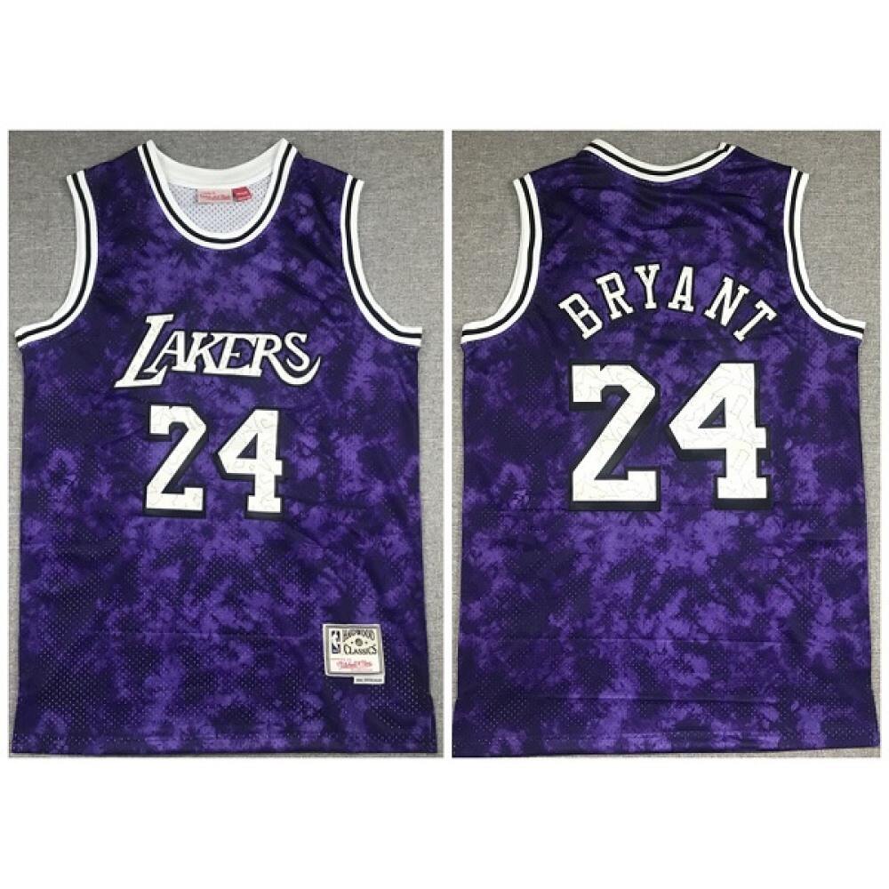Men's Los Angeles Lakers #24 Kobe Bryant Purple Stitched Jersey