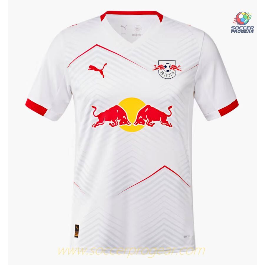 Red Bull Leipzig Youthren's Home Football Team Shirt Football Jersey 2025-2026 Season
