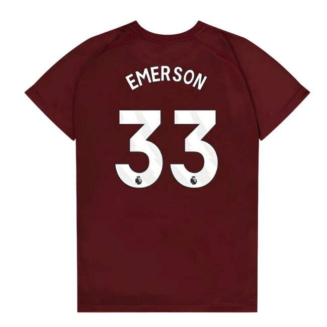 2023-21 West Ham Home Football Shirt Emerson Name Number L M S Kids