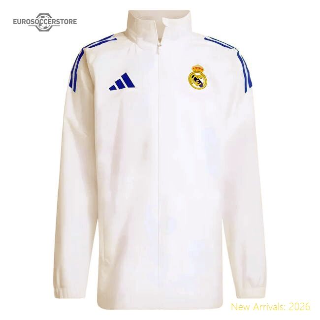 2025-2026 Real Madrid Eu Allweather Jacket (white) - Unique Style