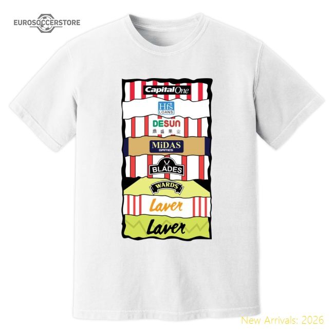 Sheffield United Sponsor History T-shirt (white) - Official Edition