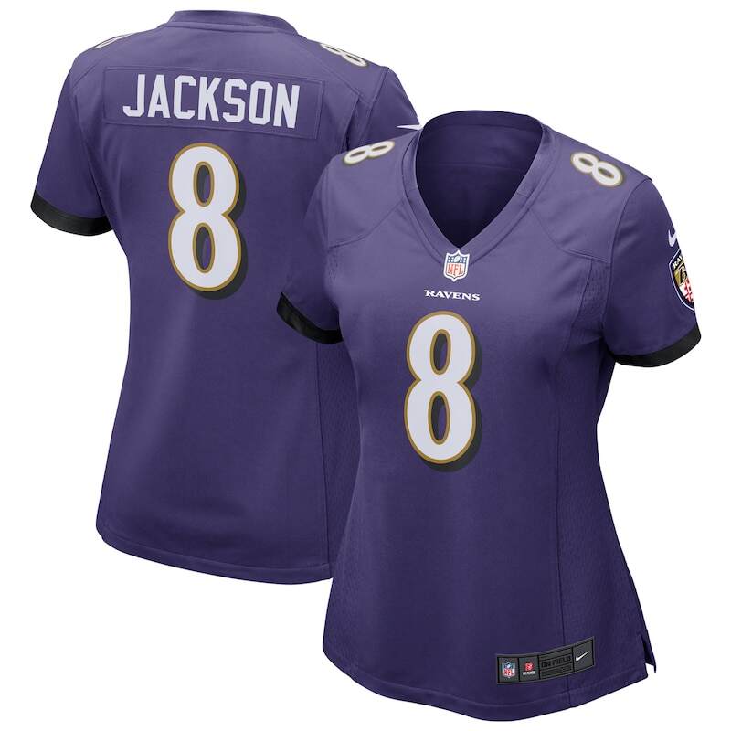 Lamar Jackson Baltimore Ravens Nike Women's Game Jersey - Pu...