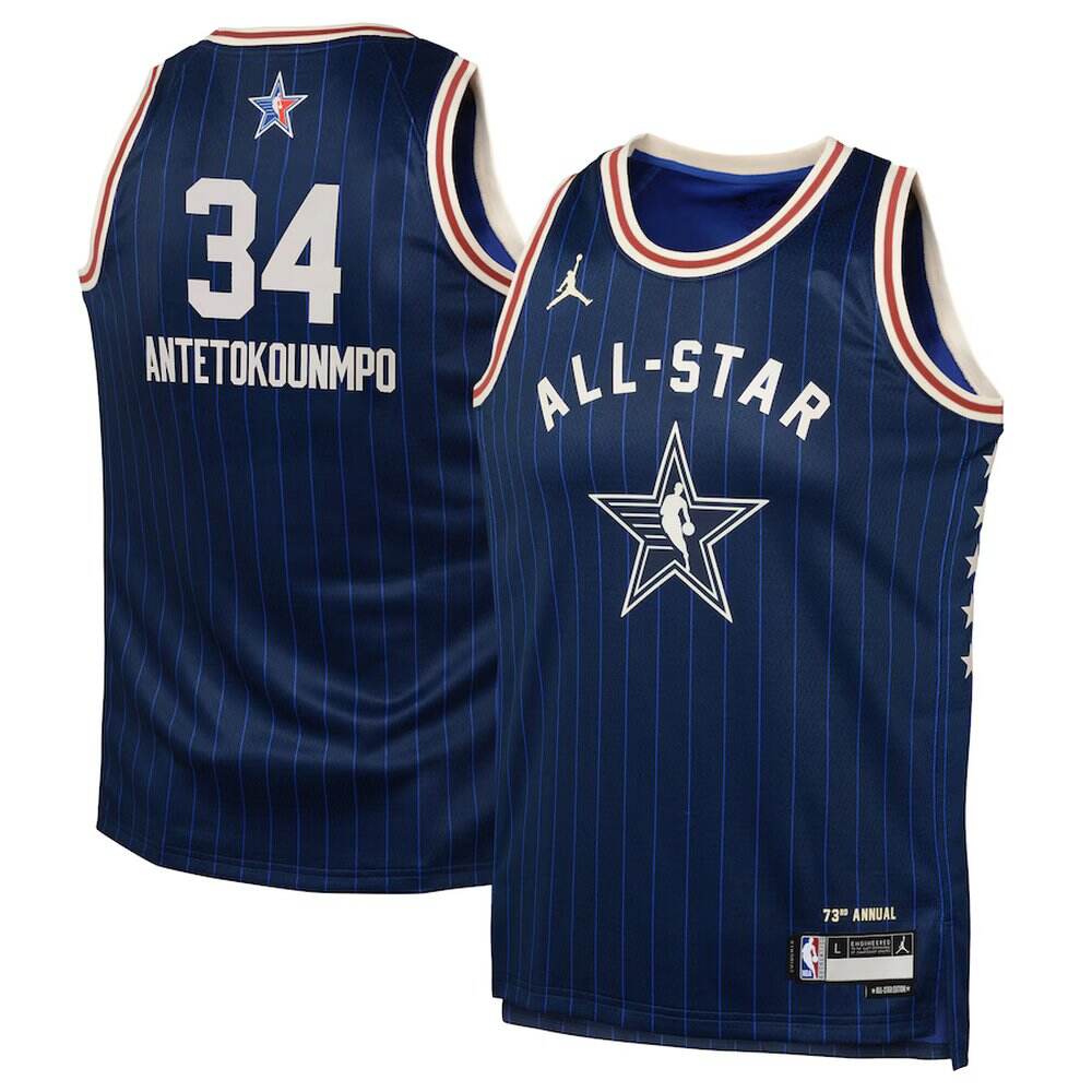 Limited Edition Giannis Antetokounmpo34 Jersey Navy - - Basketball Fan Gear