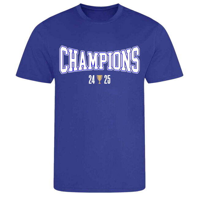 Birmingham City 2024-25 Champions T-Shirt (Blue)