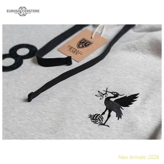 Official Liverpool Hoodie The Bird Grey - Premium Quality Football