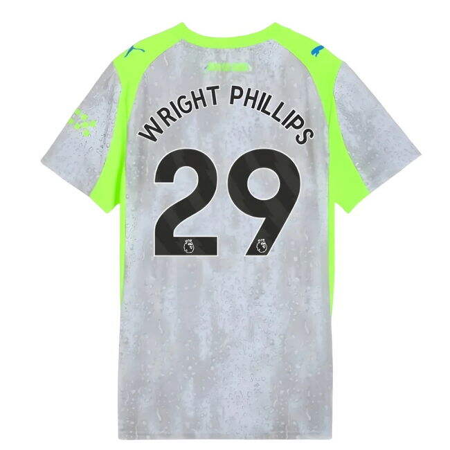 2025-20 Man City Adidas Third Football Jersey Wright Phillips 29 L ...