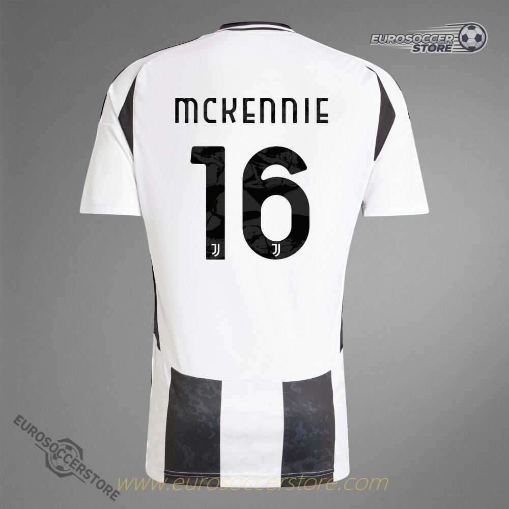 Juventus 24-25 Season Home Jersey Featuring MCKENNIE #16