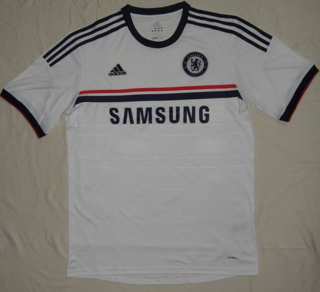 13-14 Chelsea White Away Soccer Jersey Shirt - Official Replica 1237