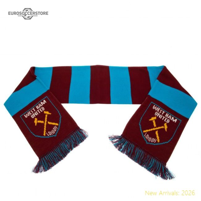 High-quality West Ham United Fc Narrow Bar Scarf - Economical