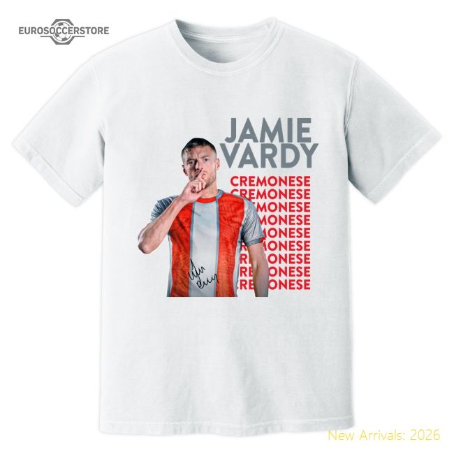 Jamie Vardy Cremonese New Signing Casual Tee (white) - Official Design