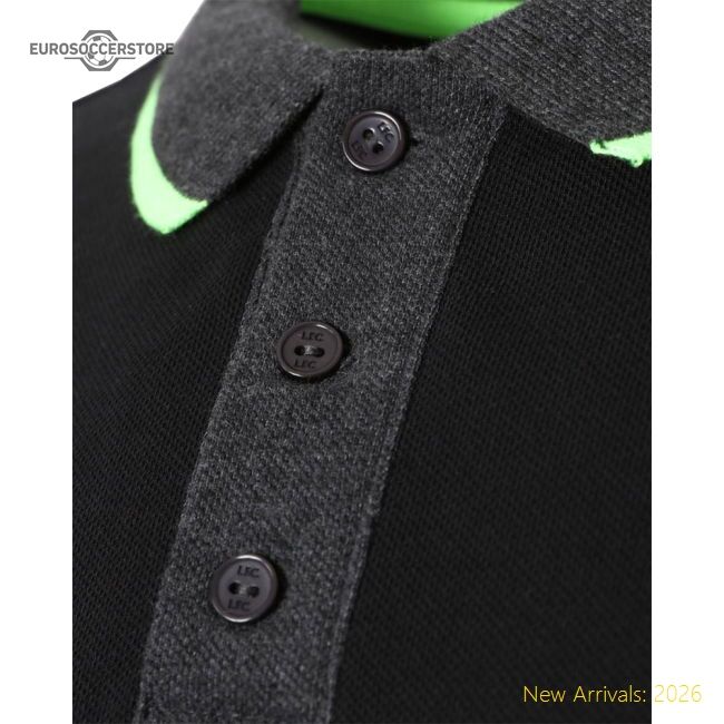 Premium Liverpool Fc Neon Panel Polo Mens Charcoal Small - Premium
