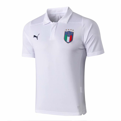 Official 2019 Italy White Polo Shirt - Official Replica 5363