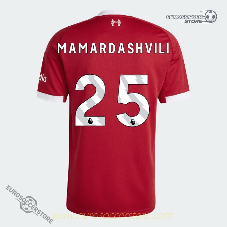 Liverpool MAMARDASHVILI 25 Home Jersey for the 25-26 season