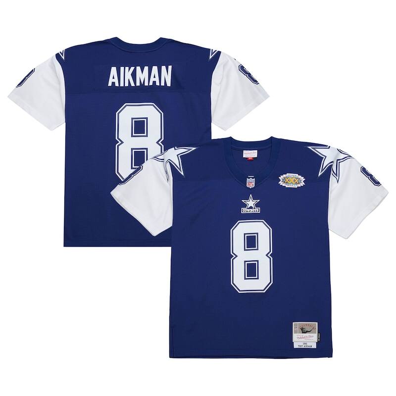 None Troy Aikman Dallas Cowboys Classic Replica Jersey Game Day Wear