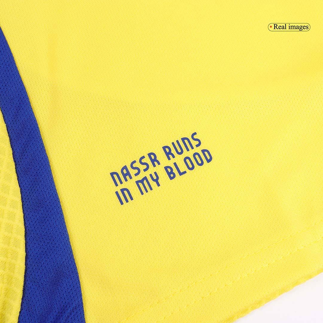 Kid's Al Nassr Home Soccer Jersey Kit(Jersey+Shorts) 2024/25Authentic