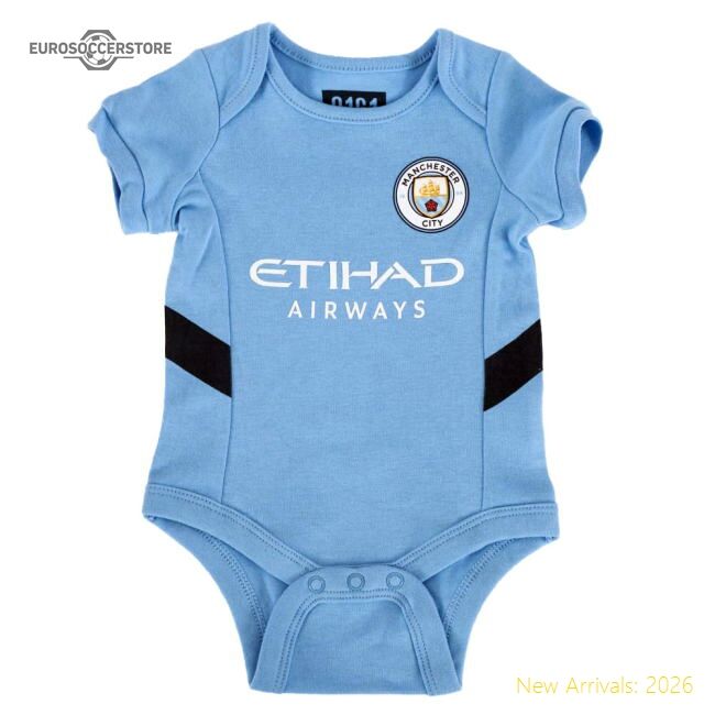 Official Manchester City Fc 24/25 Season 2 Pack Bodysuit 12-18 Mths