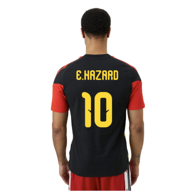 Belgium Original 2026-2027 Belgium Training Tee (Black) (E.Hazard 10)