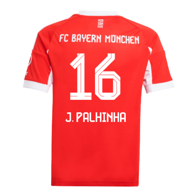 2025-2026 Bayern Munich Home Shirt (Kids) (J. Palhinha 16)