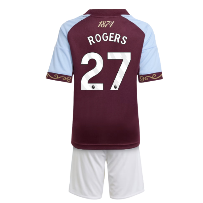 2025-2026 Aston Villa Home Authentic Iconic Official Shirt Rogers#373