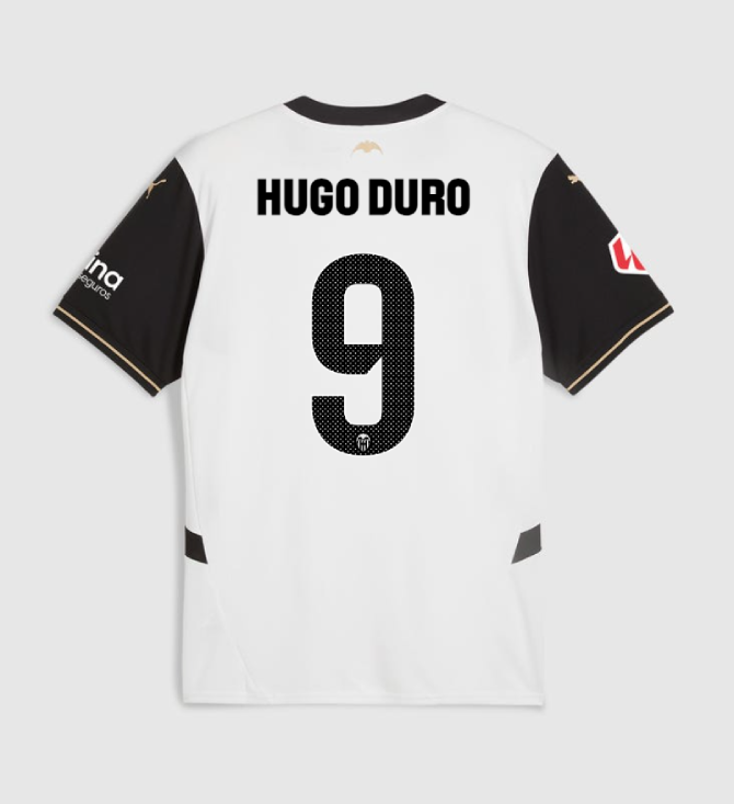 Valencia CF 24-25 Season HUGO DURO Number 9 Home Jersey