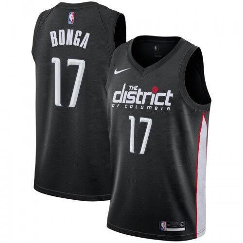 WAS #17 Isaac Bonga Professional 2018 City NBA Jersey - Black Swingman