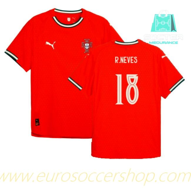 2025-2026 Season Portugal Home Kit (R.Neves 18)
