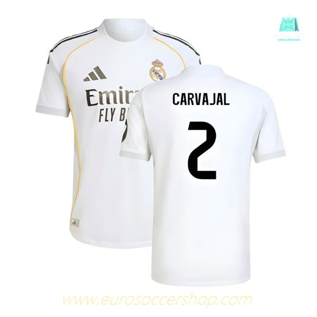 2025-2026 Real Madrid Authentic Home Shirt (Carvajal 2)